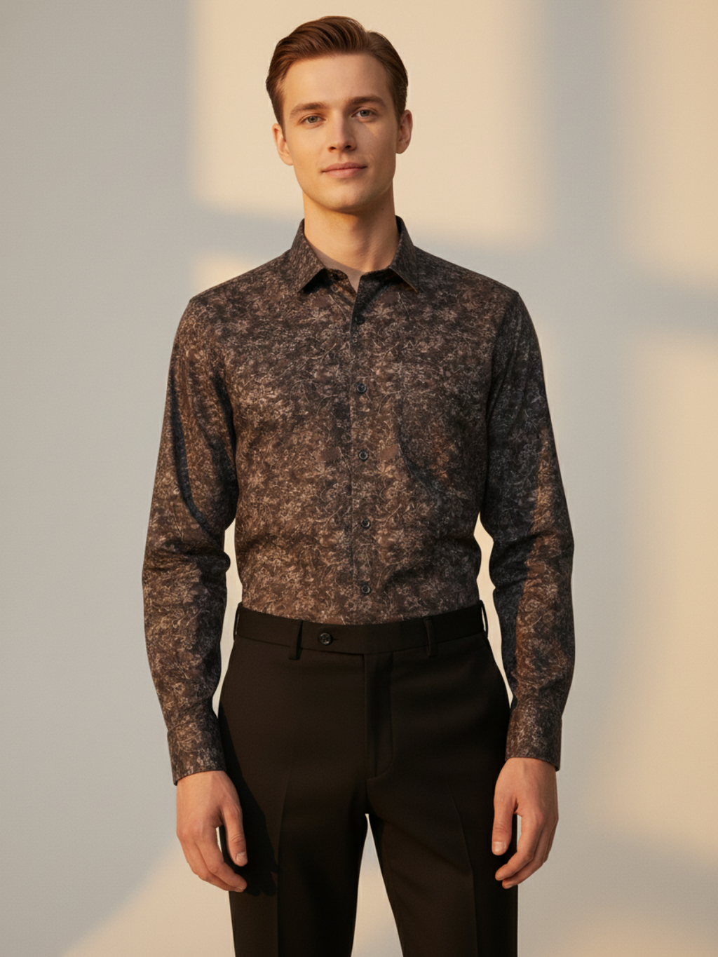 Hycinth Print GIZA Shirt