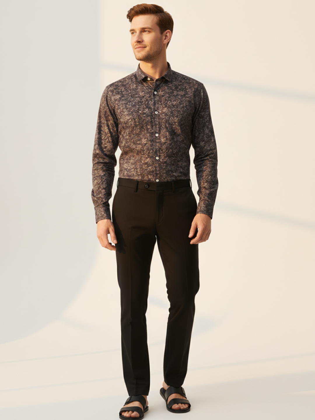 Hycinth Print GIZA Shirt