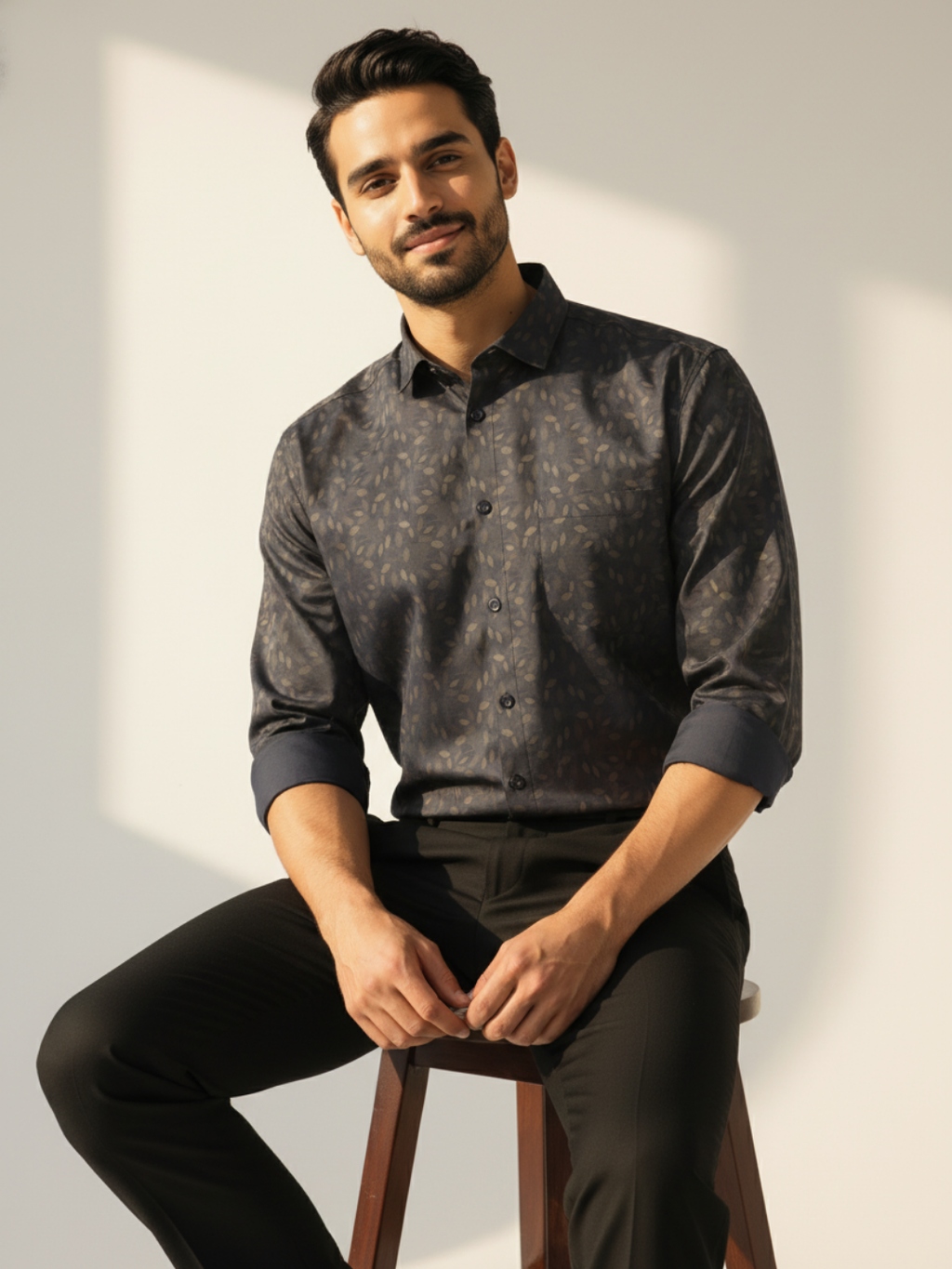 Leaf Jacquard SUPIMA Shirt