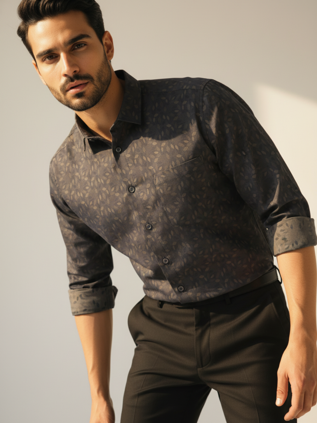 Leaf Jacquard SUPIMA Shirt