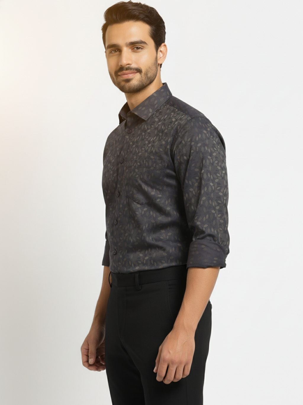 Leaf Jacquard SUPIMA Shirt