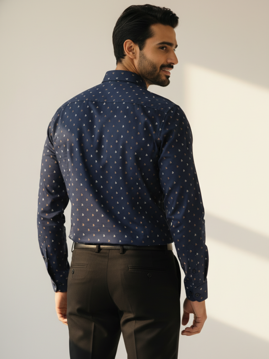 Neva Blue GIZA Print Shirt