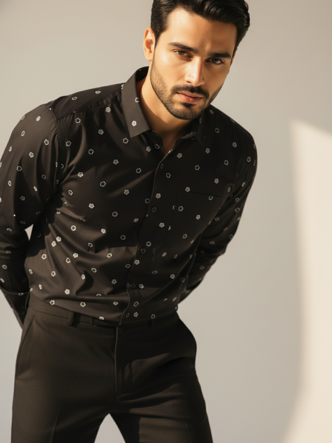 Midnight Floral GIZA Shirt