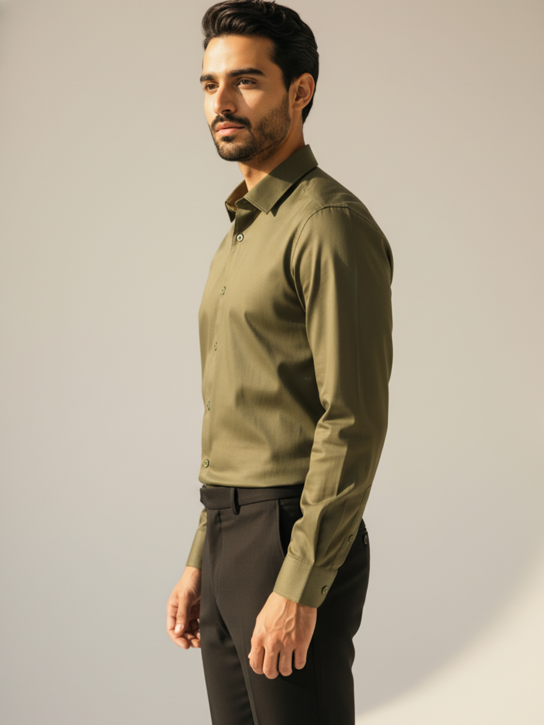 Olive GIZA Shirt