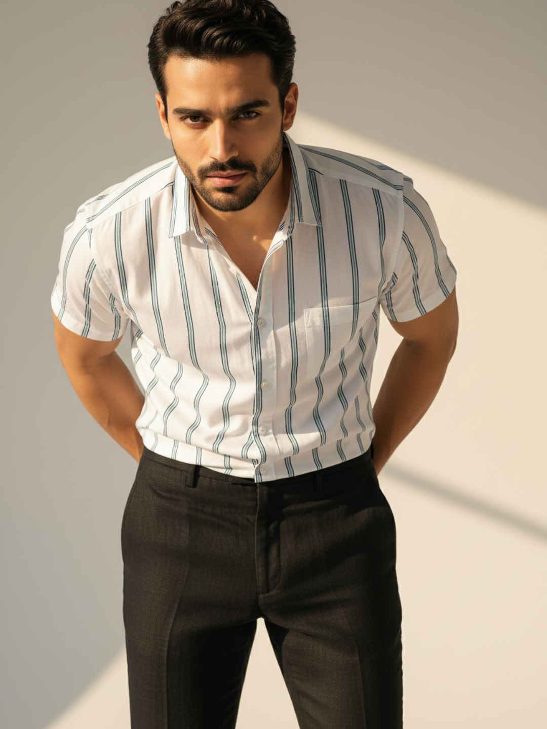 Blue Stripes Premium Shirt