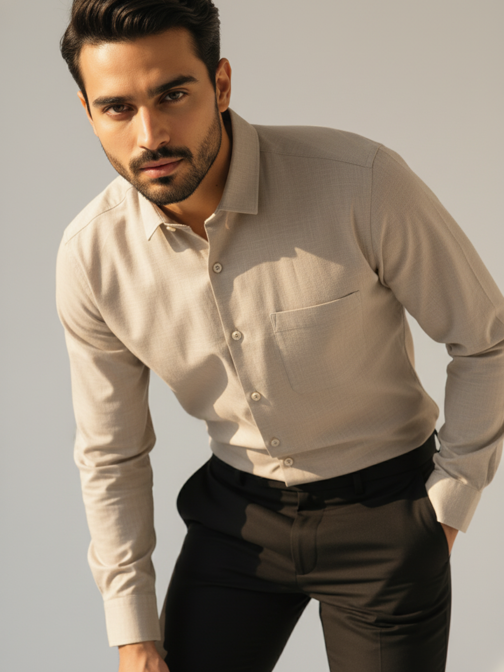 Caramel Beige Premium Shirt