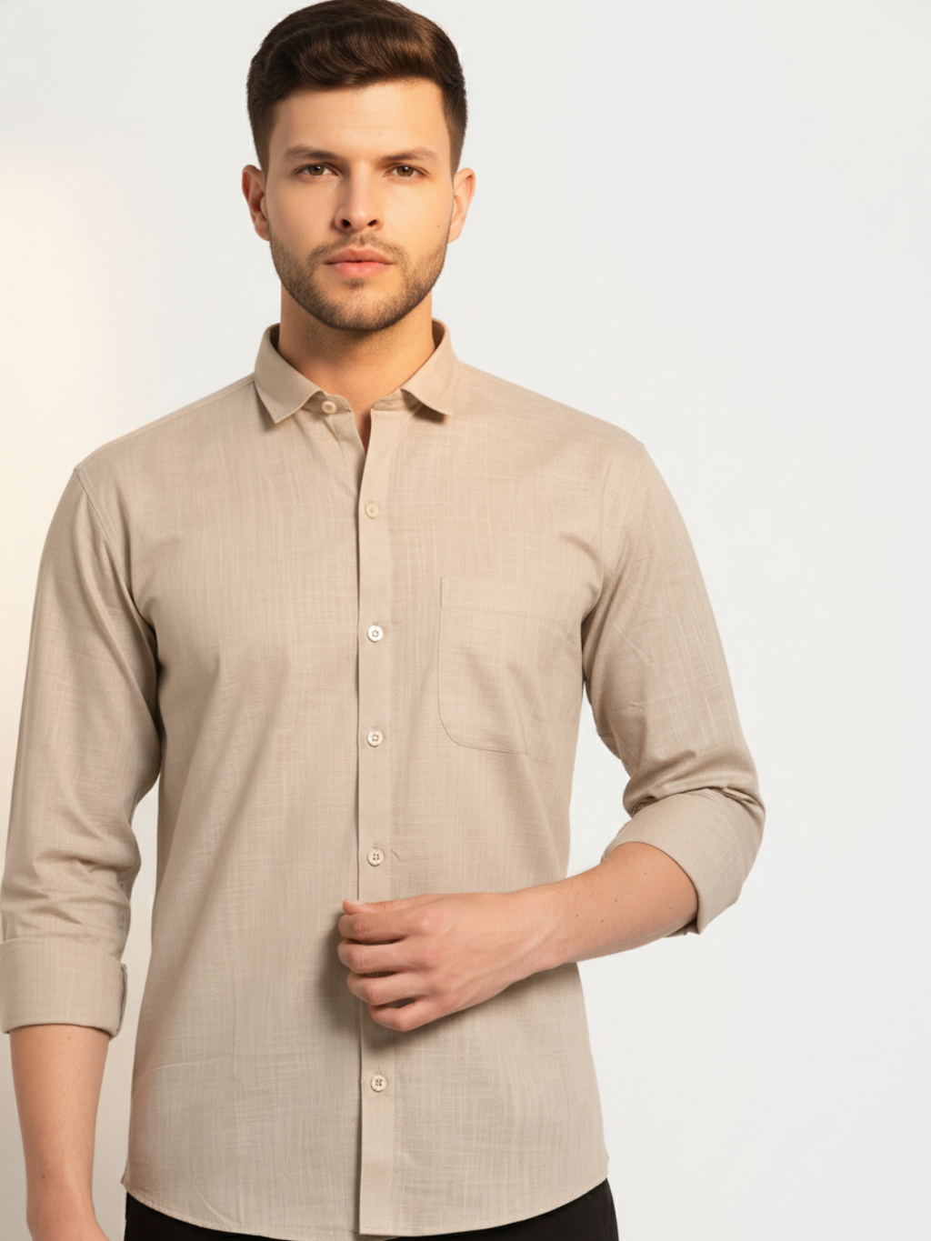 Caramel Beige Premium Shirt