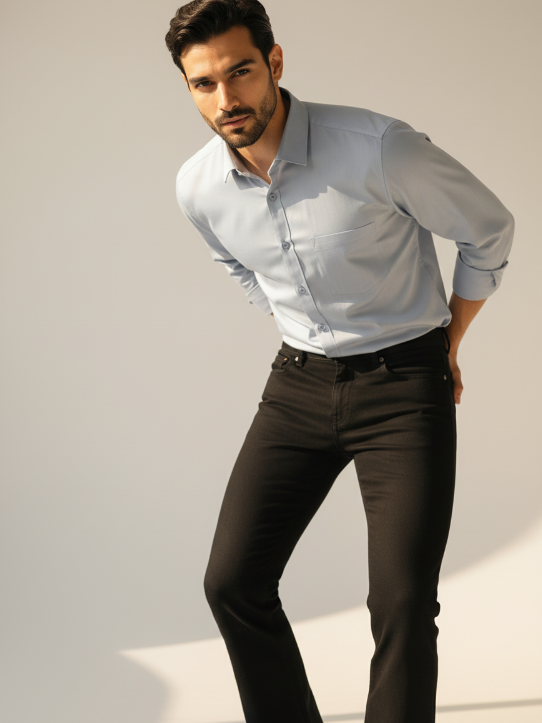 Steel Blue Giza Shirt