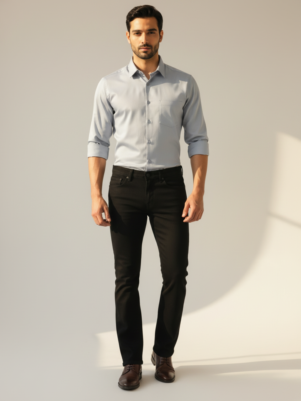 Steel Blue Giza Shirt