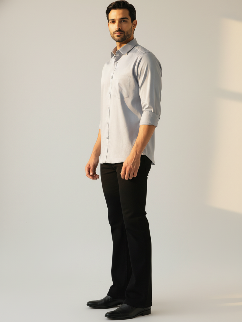 Steel Blue Giza Shirt