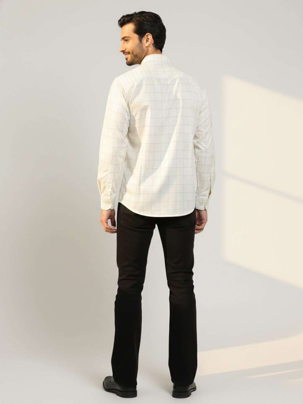 Self Design Jacquard SUPIMA Shirt