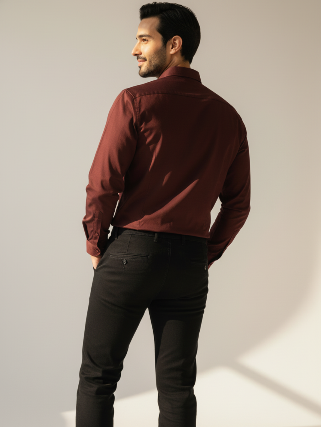 Skin Maroon SUPIMA Shirt
