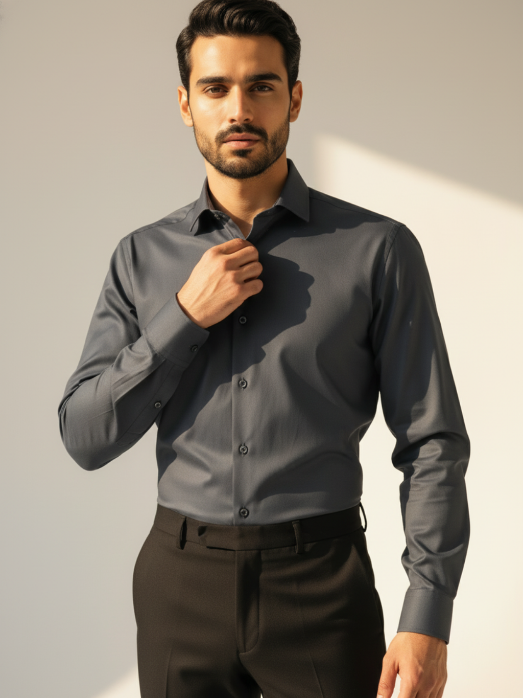 Coral Grey GIZA shirt