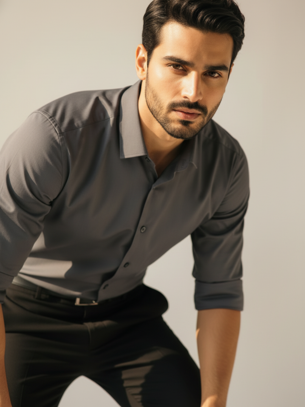 Coral Grey GIZA shirt